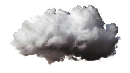 dark grey black storm cloud puffy voluminous on transparent background png