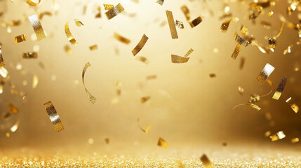 Sparkling glitter border, frame. Falling golden dust Gold splashes Texture. Grunge golden background pattern of cracks, isolated on transparent background, 