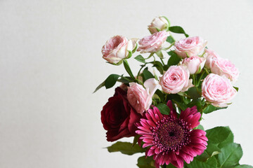 ピンク系の花束