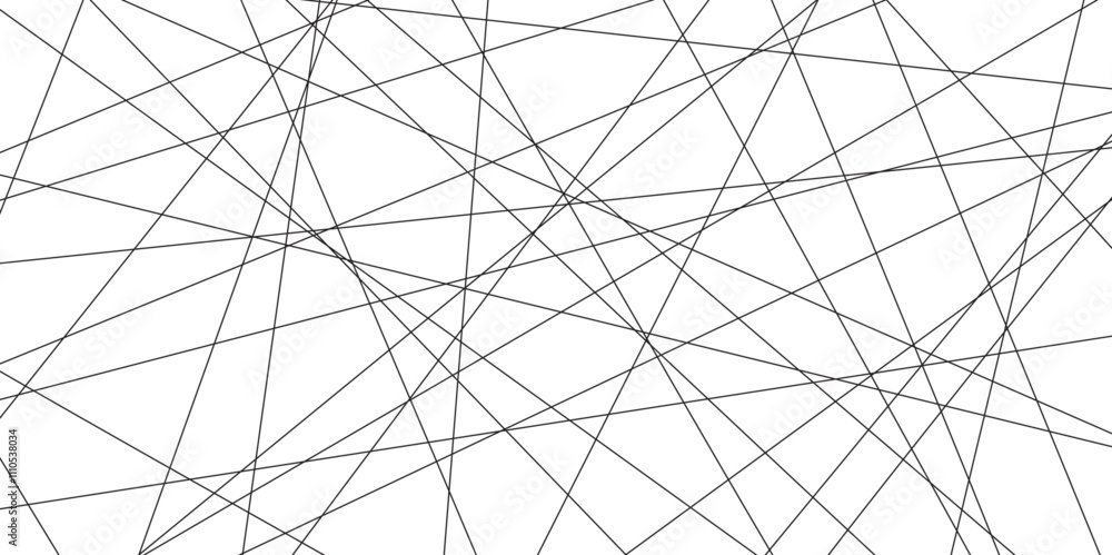Fototapete Abstract black lines with white background. Creative and geometric shape with luxury pattern and paper texture design. abstract background with stripes for website design Technology background.	