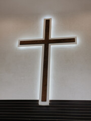 Naklejka premium cross in the church