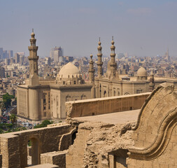 Kairo blick auf die Sultan-Hasan-Moschee