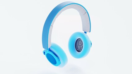 Various color 3D render headphones with vibrant designs, perfect for e-commerce, branding, advertising, and presentations. High-resolution visuals with realistic textures and studio lighting