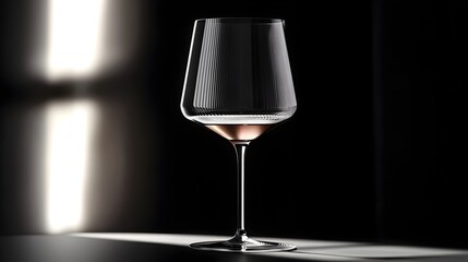 Bespoke Handcrafted Wine Glass with Unique Form and Artisanal Detailing in Chiaroscuro Tabletop Setting