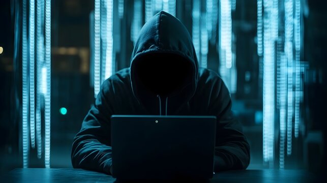 Photography of a Beautiful Woman Wearing a Mask Sitting at a Dark Web Marketplace to Hack Digital Finances