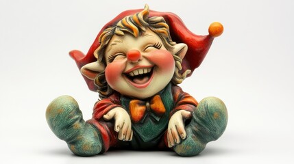 Playful Cartoon Figurine with Vibrant Colors
