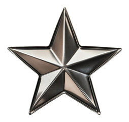 Obraz premium Decorative metal star for home or party decor, cut out - stock png.