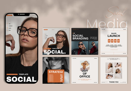 Social Media Template Layout