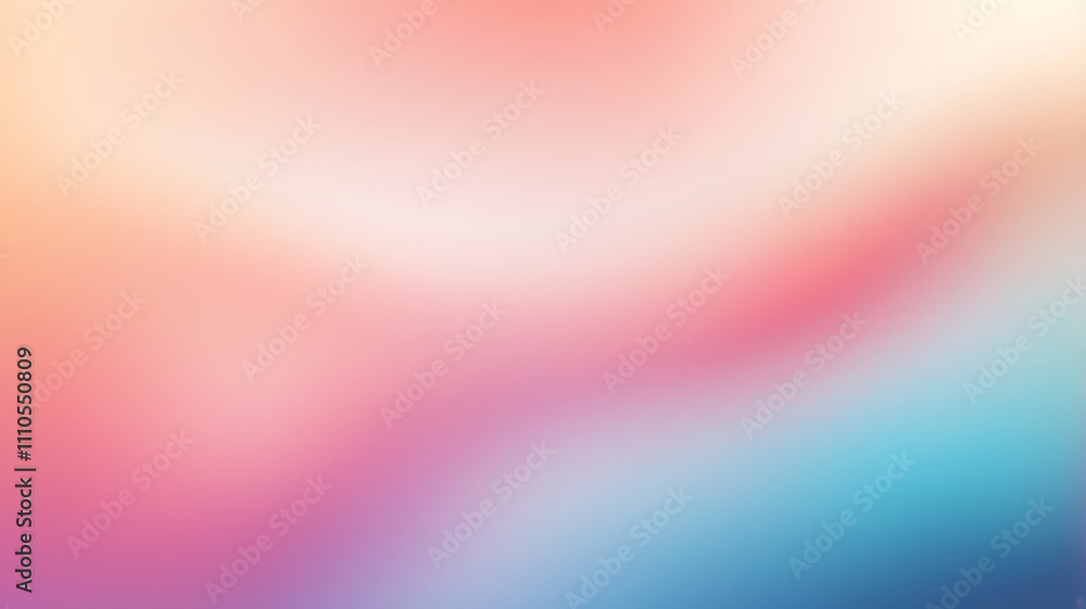 Aufkleber a soft color gradient abstract background with blurred effects with grainy texture.