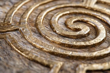 Archetypal symbols of wisdom depicted through ancient patterns and textures that evoke timeless understanding and insight.