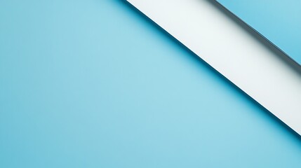 An abstract geometric background with overlapping white and blue squares.