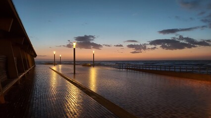 Fototapeta premium Sunset over the ocean