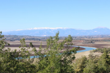 view of the river in the taurus mountains