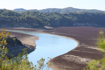 Fototapeta premium view of the river in the taurus mountains