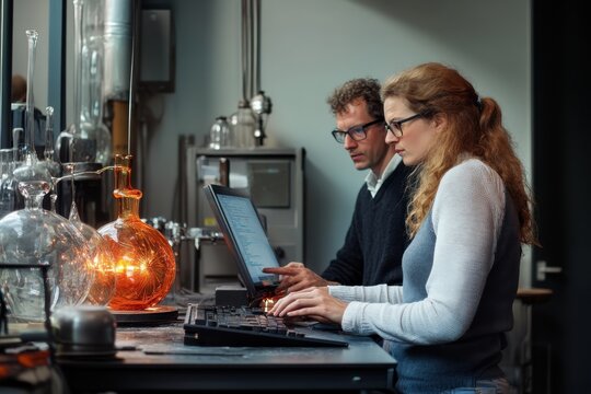 Research team conducts experiments in a modern laboratory setting