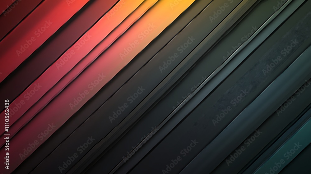 Poster an abstract geometric background with diagonal lines and glowing dots in vibrant colors.