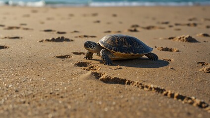 turtle on the sand