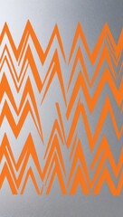 Orange Trapezoid pattern hand drawn design on Red background illustration