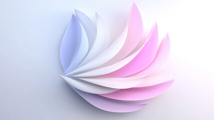 Fototapeta premium white flower in pink and blue background