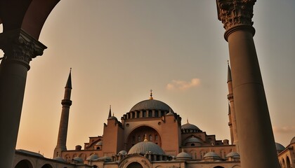 Amazing view on Hagia Sophia in Istanbul, Turkey
