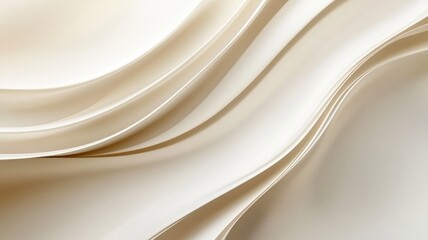 Obraz premium Flowing Textures of Soft, Creamy Fabric Waves