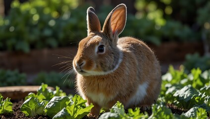 Fototapeta premium rabbit in the grass