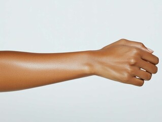 Close-Up of Hands and Forearms with Smooth Skin

