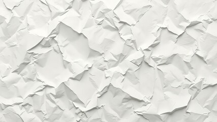 Obraz premium White Crumpled Paper Silhouette Overlay Background AI Photo