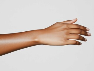 Close-Up of Hands and Forearms with Smooth Skin

