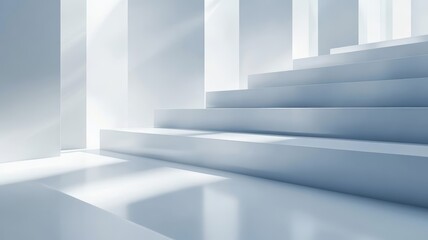 Obraz premium Light Through Minimalist Stairway