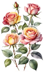 Fototapeta premium set of roses