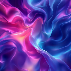 Fototapeta premium Background A mesmerizing abstract background featuring vibrant gradients in neon blue, pink, and purple hues, with a smooth, flowing, liquid texture, high-resolution 8K, perfect for modern web design