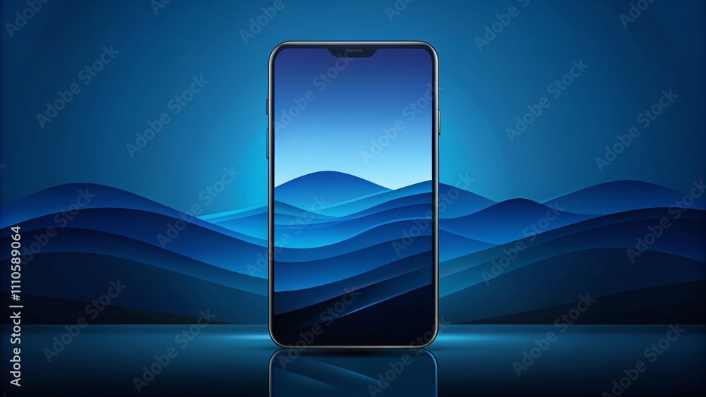 Poster abstract dark blue light background with black gradient digital pattern for innovative web and smart