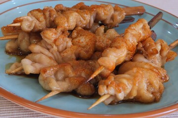 鶏皮のヤキトリ