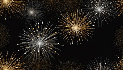 Naklejka premium fireworks in the night sky