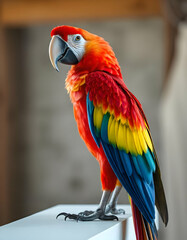 red and yellow macaw