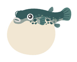 ふぐのイラスト © Armadilloz