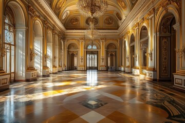 Fototapeta premium Majestic Kremlin Palace: A Grand Historical Dome of Imperial Moscow's Retro Charm