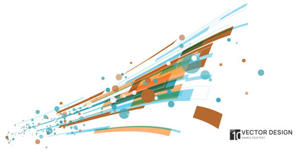 Abstract transparent overlapping background. Gradient vector image. Technology background with overlapped geometric squares.