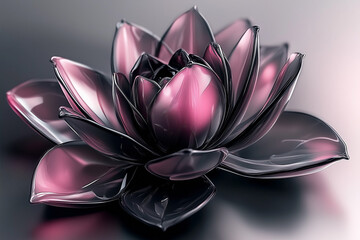flower on black