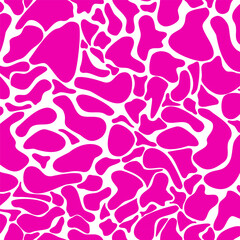 Seamless pattern pink spots on white background