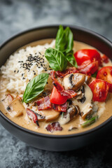 chicken noodle soup with vegetables