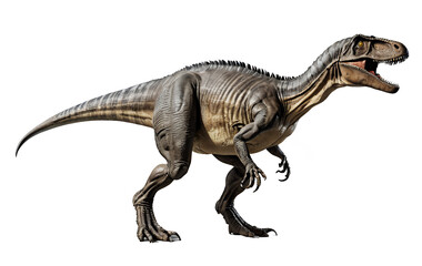 Fototapeta premium A detailed 3D rendering of a Baryonyx dinosaur, showcasing its anatomy and texture.