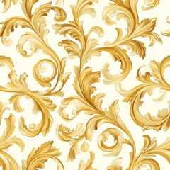 Gold Floral Pattern Design for Wallpaper seamless, pattern, background, texture