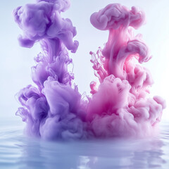 Obraz premium pink and blue smoke background