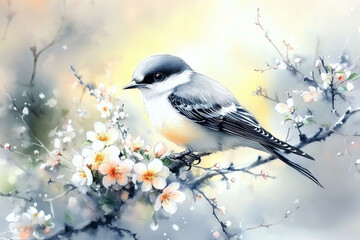 Obraz premium bird on a branch