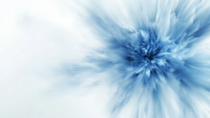 Fototapeta premium Abstract blue and white burst pattern, dynamic energy explosion. Artistic concept