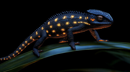 Obraz premium lizard on a tree