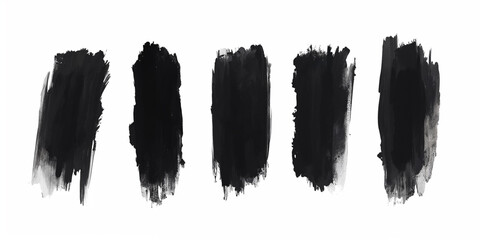 Collection of black paint. Spray paint elements, brush stroke, black splashes set. Sketch grunge charcoal, texture rough scratching pencil chalk line,freehand doodle scribble stroke art brushes vector