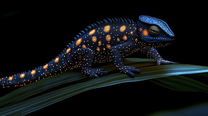 Obraz premium lizard on a tree